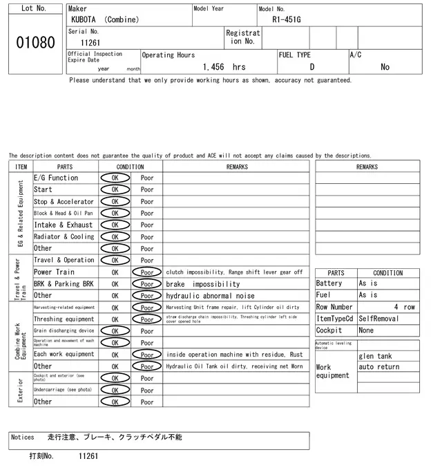 Máy gặt No.1080 - 6