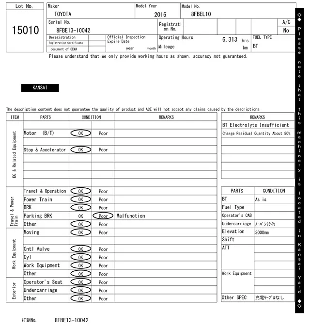 Xe nâng điện No.15010 - 7